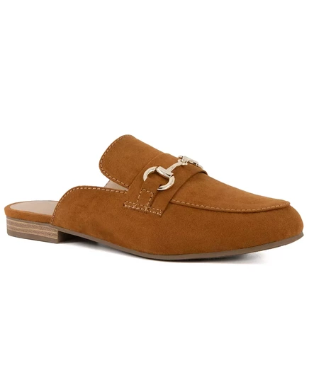  Женские мокасины Beckette Mule на плоской подошве toffee micro