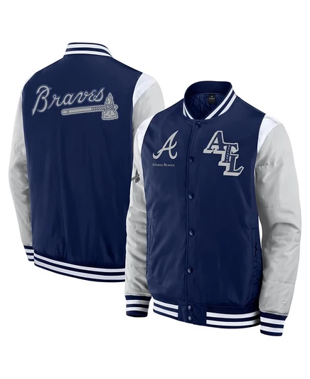 Мужская куртка Fanatics Atlanta Braves Elite, синяя