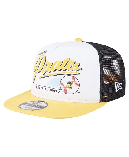 Мужская кепка New Era 9FIFTY, бело-золотая