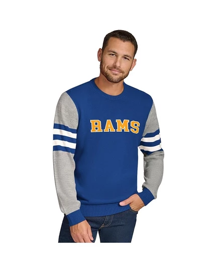 Мужской свитшот Tommy Hilfiger Los Angeles Rams с круглым вырезом, многоцветный