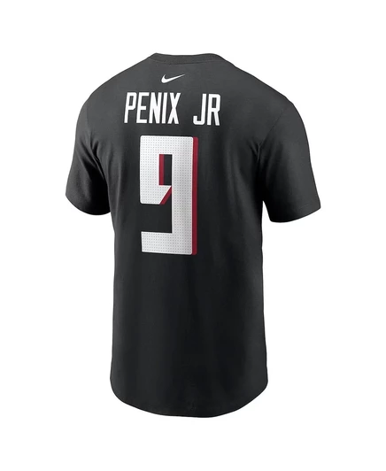 Мужская футболка Nike Michael Penix Jr. Black с именем и номером участника драфта НФЛ 2024 года Майкла Пеникса младшего, выбранного в первом раунде. black