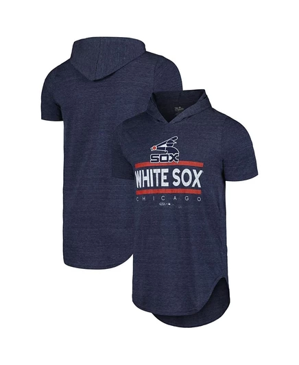 Мужская футболка‑худи Majestic Chicago White Sox, темно-синяя