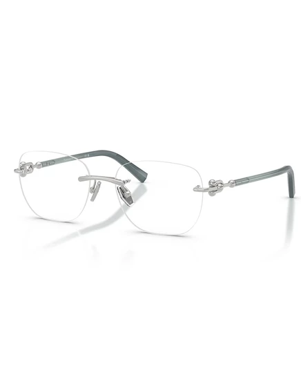 Очки Tiffany & Co. Унисекс квадратные металлические TF1170D серебристого цвета