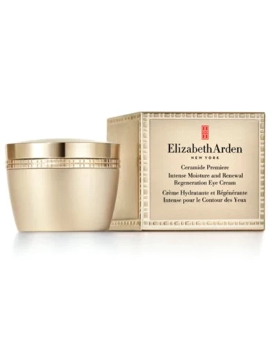 Крем для век Elizabeth Arden Ceramide Premiere Intense Moisture and Renewal Regeneration Cream, 0,5 унции. Баночка без цвета