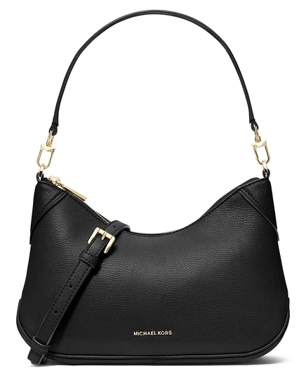 MICHAEL Michael Kors Jet Set Маленькая складная сумка-мешочек черного цвета