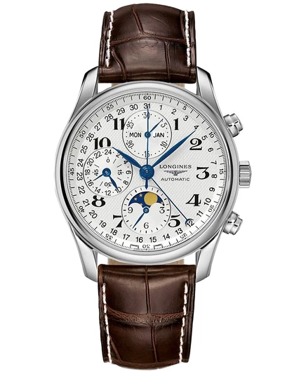 Мужские часы Longines Master автомат, 40 мм, серебристые
