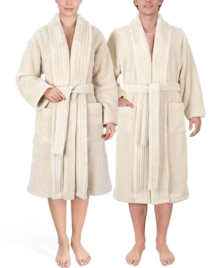 Унисекс халат American Soft Linen, бежевый