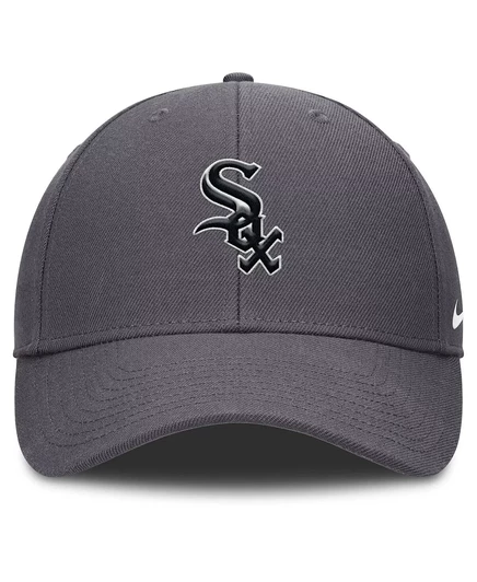 Мужская серая кепка Nike с регулируемой посадкой для клуба Chicago White Sox Club Performance gray