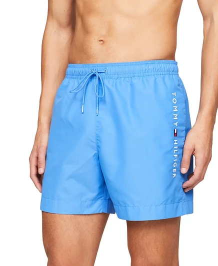 Мужские плавки-шорты Tommy Hilfiger Drawstring Logo 7″, синие