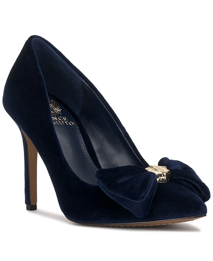 Женские туфли-лодочки Haylez на высоком каблуке с бантом от Vince Camuto, синие