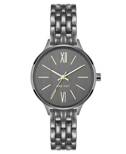 Женские кварцевые часы Nine West, 34 мм, серые