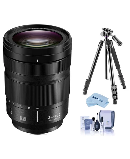Объектив Panasonic LUMIX S 24–105 мм F4, с штативом, черный