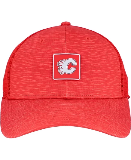 Женская тракер-кепка Fanatics Calgary Flames Authentic Pro, красная