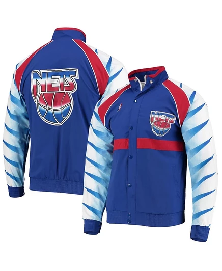 Мужская куртка Mitchell & Ness New Jersey Nets, синяя