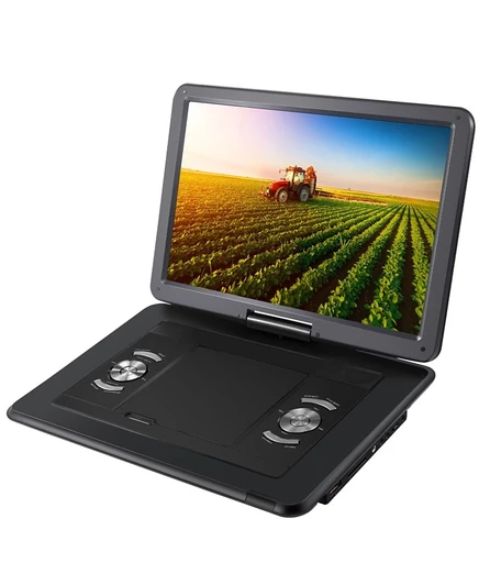 Портативный DVD-плеер Impecca 15.4 с поворотным экраном и поддержкой USB/SD, черный