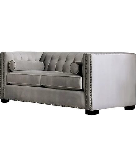 Двухместный диван Furniture of America Cantar, серый