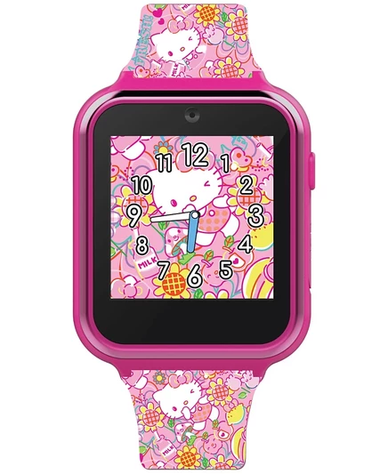 Умные часы Accutime Kid's Hello Kitty с розовым силиконовым ремешком 40 мм pink
