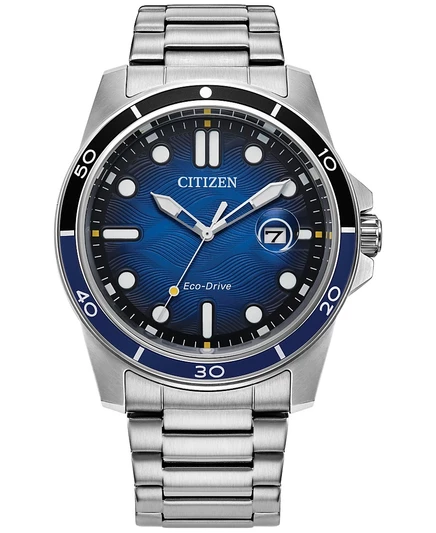Мужские часы Citizen Eco-Drive 42 мм на стальном браслете