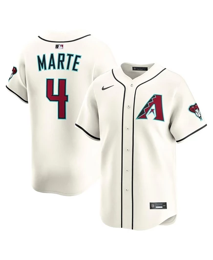 Мужская игровая майка Nike Ketel Marte лимитированная, кремовая
