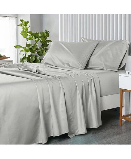 Постельный набор Egyptian Linens Cal King, серебристый