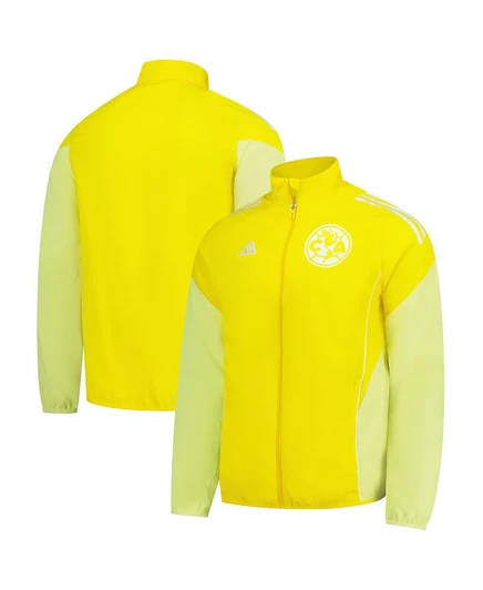 Мужская куртка Adidas Club America 2025/26 Anthem на молнии, желтая