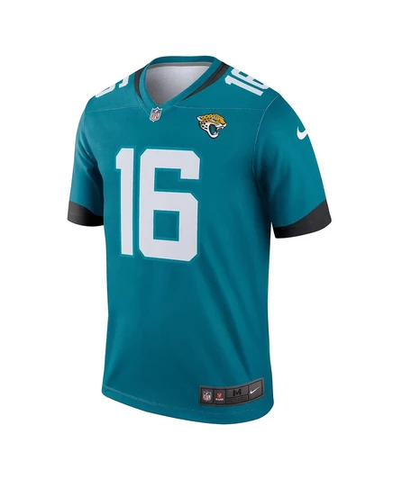 Мужская футболка Nike Trevor Lawrence Teal Jacksonville Jaguars Prowler Throwback Legend teal, white