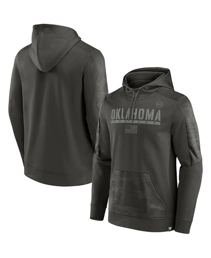 Мужское худи Fanatics Guardian OHT Sooners, оливковое