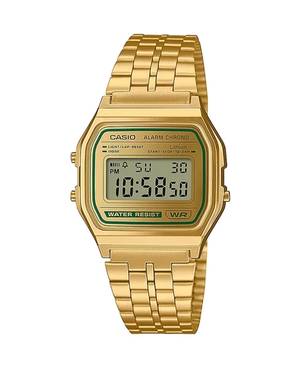 Унисекс часы Casio A158, 33,2 мм, золотистые