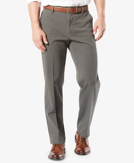  Мужские эластичные брюки Workday Smart 360 Flex классического кроя цвета хаки ® dark gray