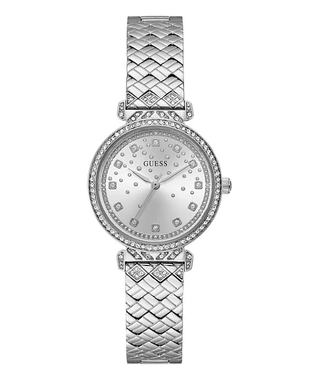 Женские наручные часы Guess 32 мм, серебристые