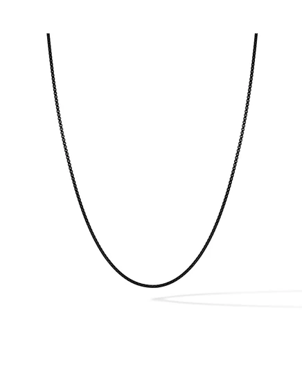 Мужское колье Vincero, цепь 2 мм, позолота 14K, черное