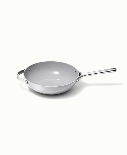 Сковорода-вок Caraway Cookware Plus с керамическим покрытием, серая