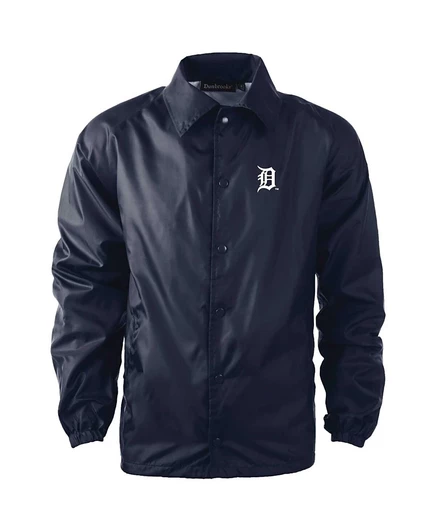Мужская куртка-ветровка Dunbrooke Coach's Detroit Tigers Coach's Raglan на полной застежке blue