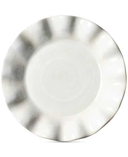 Тарелка coton colors signature ruffle 20 см, белая