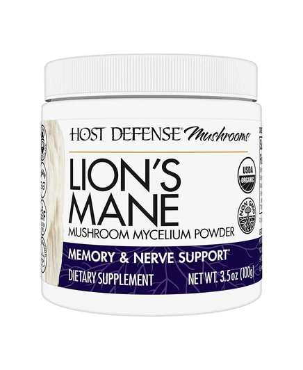 Порошок Host Defense Lion's Mane для мозга, белый