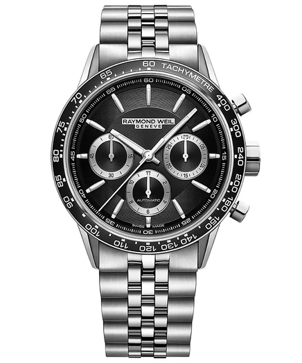 Мужские часы Raymond Weil Freelancer автомат 44 мм, черный