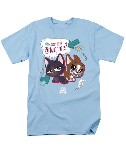 Унисекс футболка Hasbro Littlest Pet Shop с принтом, синяя