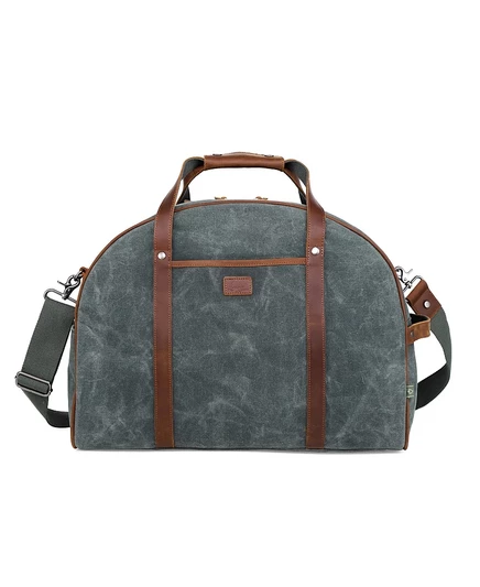 Женская сумка TSD Brand Stone Creek вощёный канвас, синяя