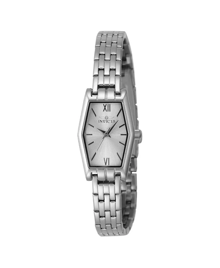 Женские часы Invicta 48122 Angel Quartz с серебряным циферблатом и 3 стрелками. silver