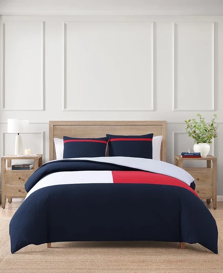 Комплект Tommy Hilfiger Iconic Anniversary, односпальный, синий