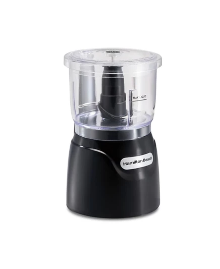 Кухонный измельчитель Hamilton Beach Stack & Press, 710 мл, черный