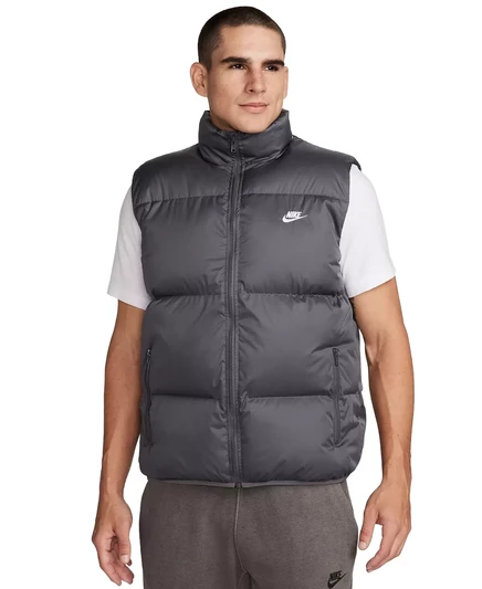  Мужская стеганая водоотталкивающая жилетка-фугу на молнии Sportswear Club black/white
