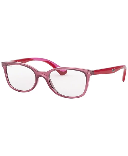 Детские квадратные пластиковые очки Ray-Ban Kids RB1586 (04-06 лет) красные