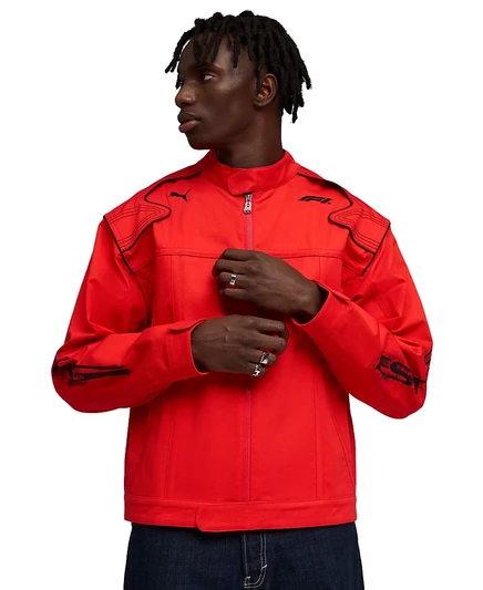 Мужская куртка Puma для гонок Формулы-1 Lifestyle Racing Jacket красного цвета