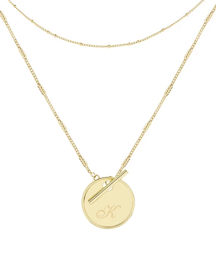 Набор колье Brook & York Grace, позолота 14K, золотистый