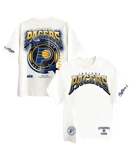 Мужская футболка Indiana Pacers Drip Dime Collection cream