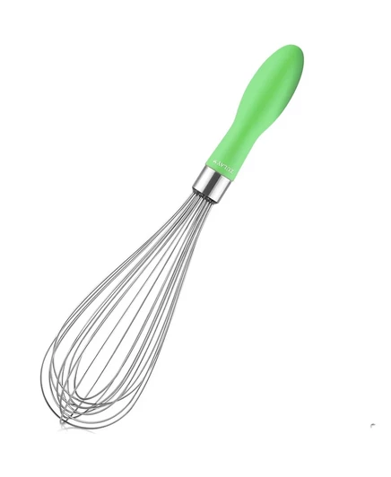 Венчик Zulay Kitchen 11 дюймов с мягкой ручкой, зеленый