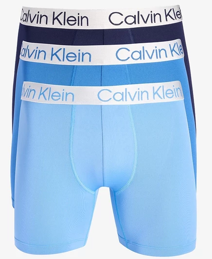 Мужские боксер-брифы Calvin Klein 3 шт. Chromatic, синие