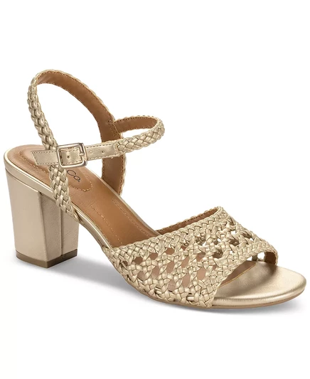  Женские босоножки Porterr, эксклюзивно представленные в Macy's gold woven