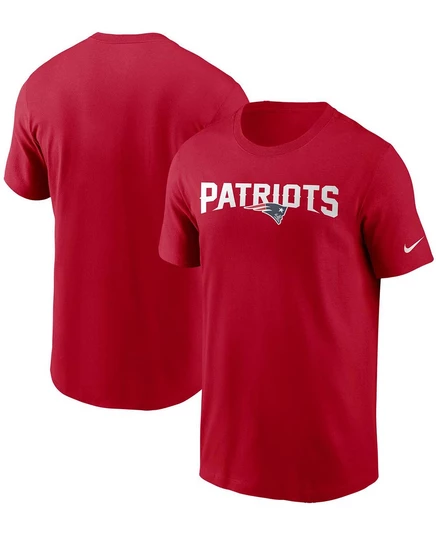 Мужская красная футболка с надписью New England Patriots Team red